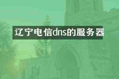 辽宁电信dns的服务器