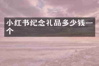 小红书纪念礼品多少钱一个