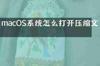 macOS系统怎么打开压缩文件