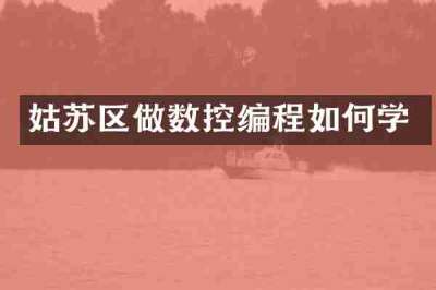 姑苏区做数控编程如何学