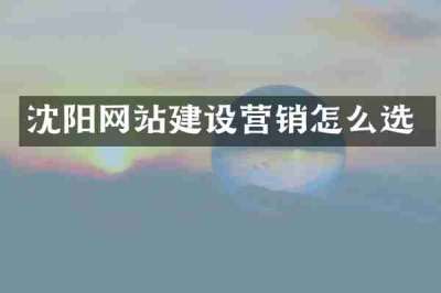 沈阳网站建设营销怎么选