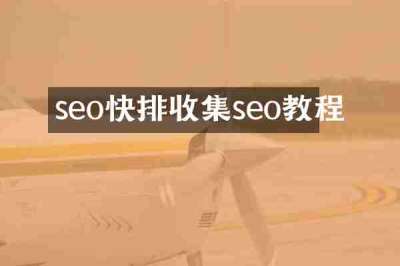 seo快排收集seo教程