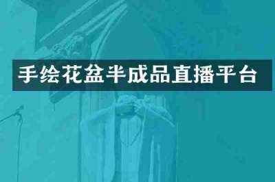手绘花盆半成品直播平台