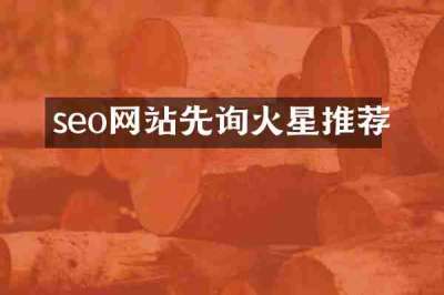 seo网站先询火星推荐