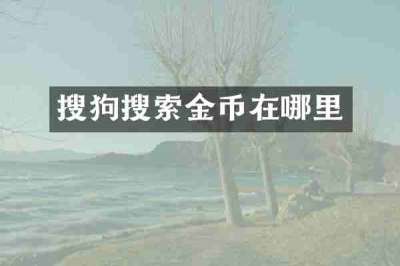 搜狗搜索金币在哪里