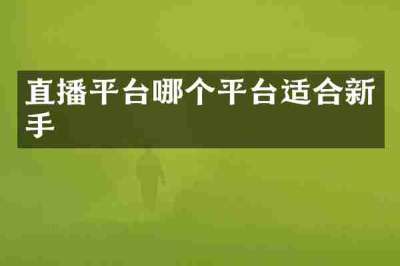 直播平台哪个平台适合新手