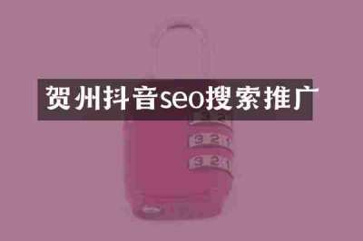 贺州抖音seo搜索推广