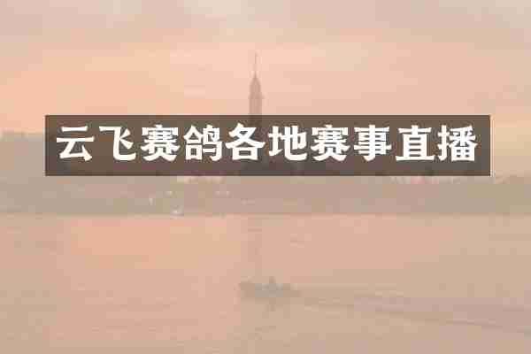 云飞赛鸽各地赛事直播