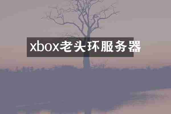 xbox老头环服务器