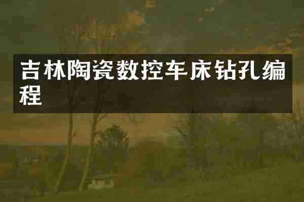 吉林陶瓷数控车床钻孔编程