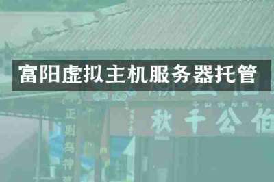富阳虚拟主机服务器托管