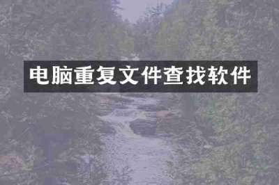 电脑重复文件查找软件