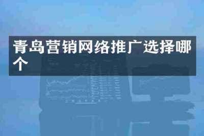 青岛营销网络推广选择哪个
