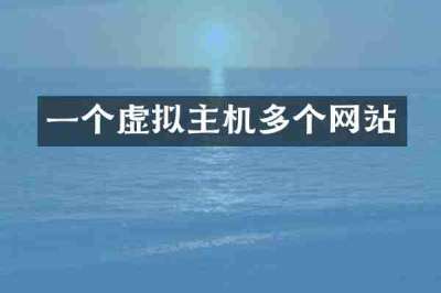 一个虚拟主机多个网站