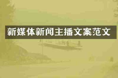 新媒体新闻主播文案范文