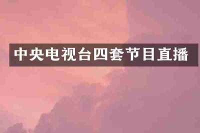 中央电视台四套节目直播
