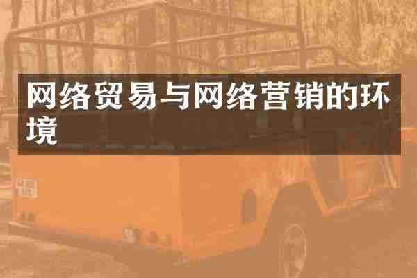 网络贸易与网络营销的环境