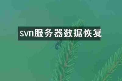 svn服务器数据恢复