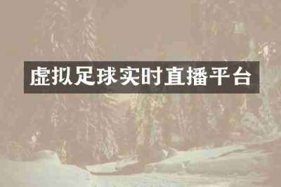 虚拟足球实时直播平台