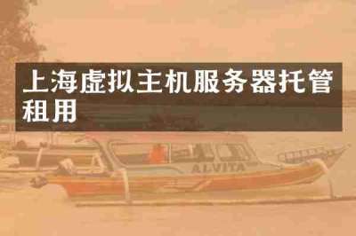 上海虚拟主机服务器托管租用