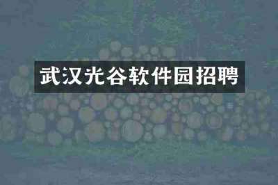 武汉光谷软件园招聘