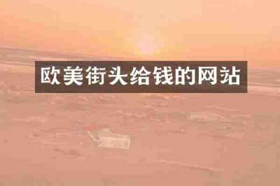 欧美街头给钱的网站