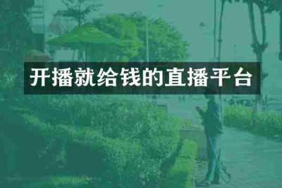 开播就给钱的直播平台