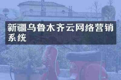 新疆乌鲁木齐云网络营销系统