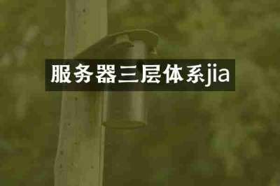 服务器三层体系jia
