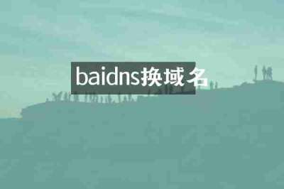 baidns换域名
