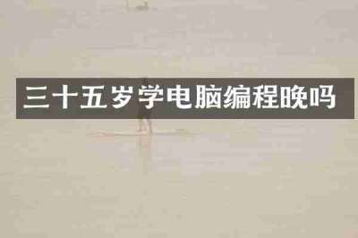 三十五岁学电脑编程晚吗