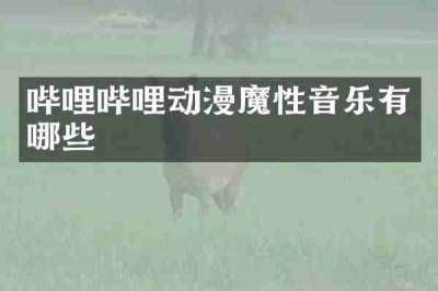 哔哩哔哩动漫魔性音乐有哪些