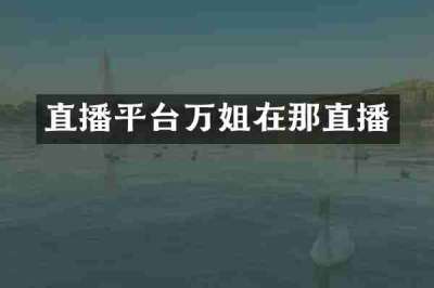 直播平台万姐在那直播