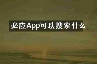 必应App可以搜索什么