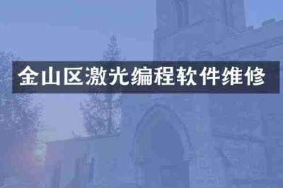 金山区激光编程软件维修