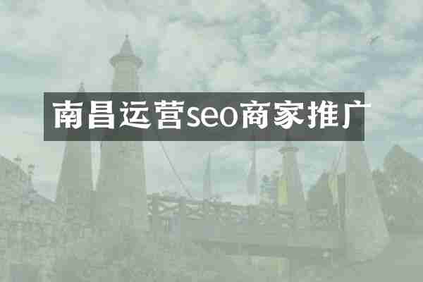 南昌运营seo商家推广
