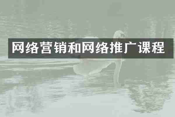 网络营销和网络推广课程
