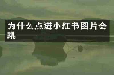为什么点进小红书图片会跳