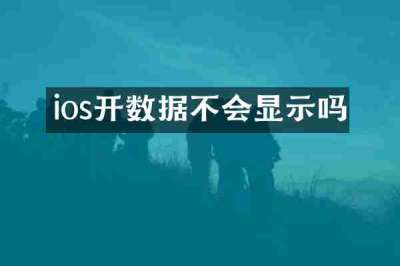 ios开数据不会显示吗