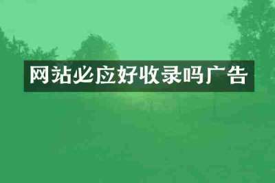网站必应好收录吗广告