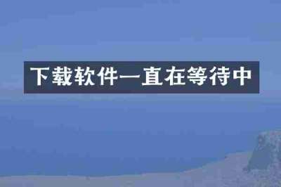 下载软件一直在等待中