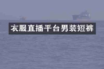 衣服直播平台男装短裤