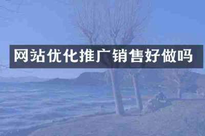 网站优化推广销售好做吗