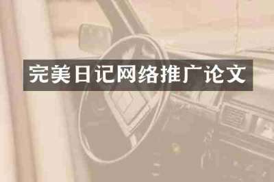 完美日记网络推广论文