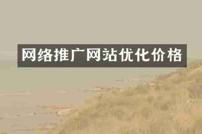 网络推广网站优化价格