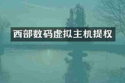 西部数码虚拟主机提权