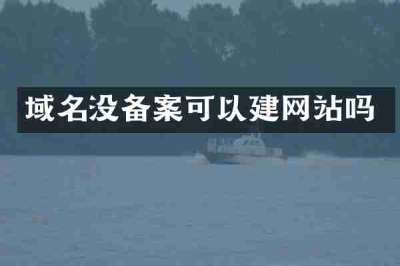 域名没备案可以建网站吗
