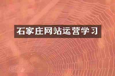 石家庄网站运营学习