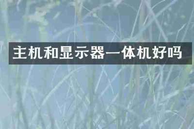 主机和显示器一体机好吗