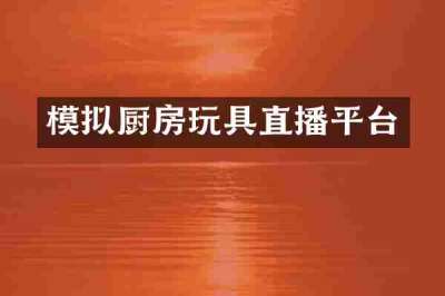模拟厨房玩具直播平台